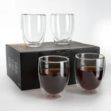 Double Wall Glass Coffee Mugs Cups -8.5oz/12oz - Lemonsoda
