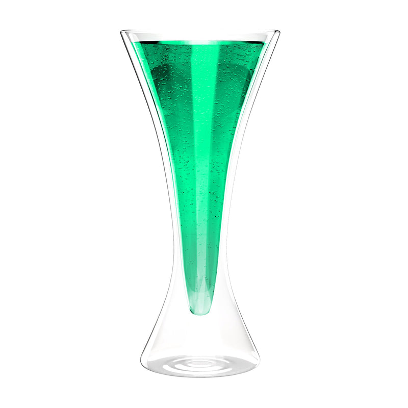 Tall Double Walled Cocktail Martini Glass by LemonSoda