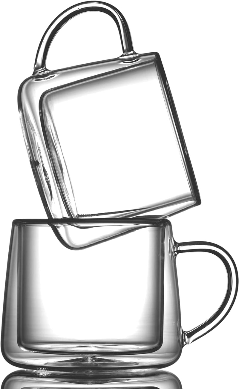 Double Walled Glass Coffee Mugs