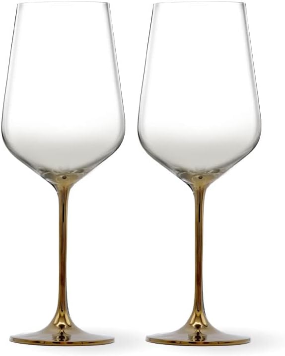 Crystal Wine Glasses Set by LemonSoda