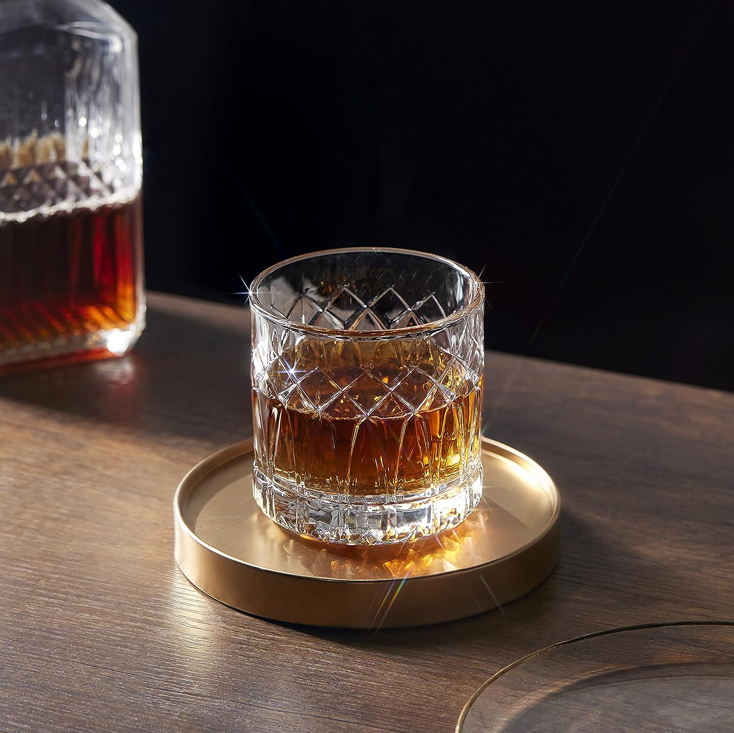 LEMONSODA Premium Double Rocks Whiskey Glasses - Set of 6 Cocktail Glasses - 12oz - Lemonsoda