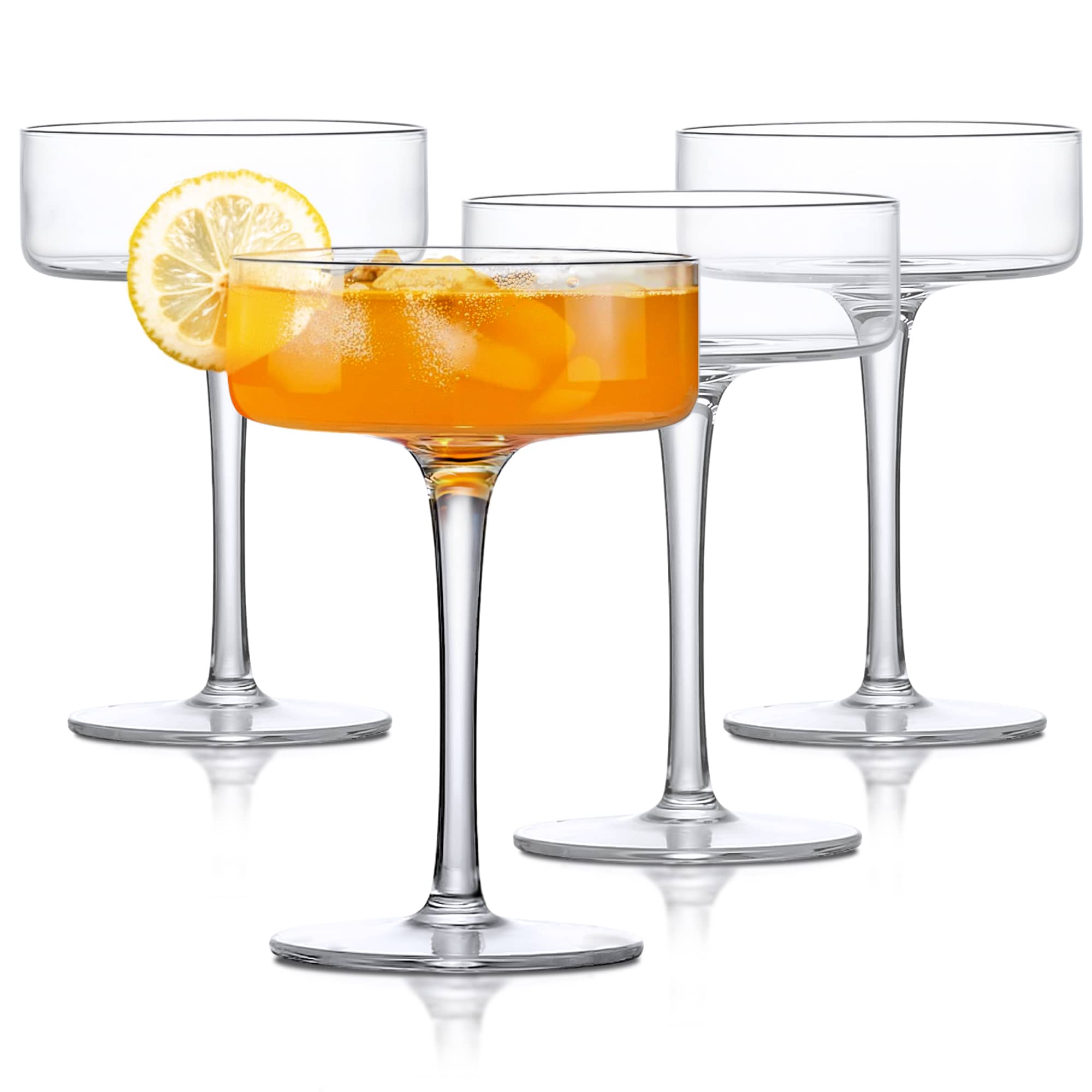 Clear Cocktail Martini Coupe Glass - 6.5oz (Set of 2 or 4)