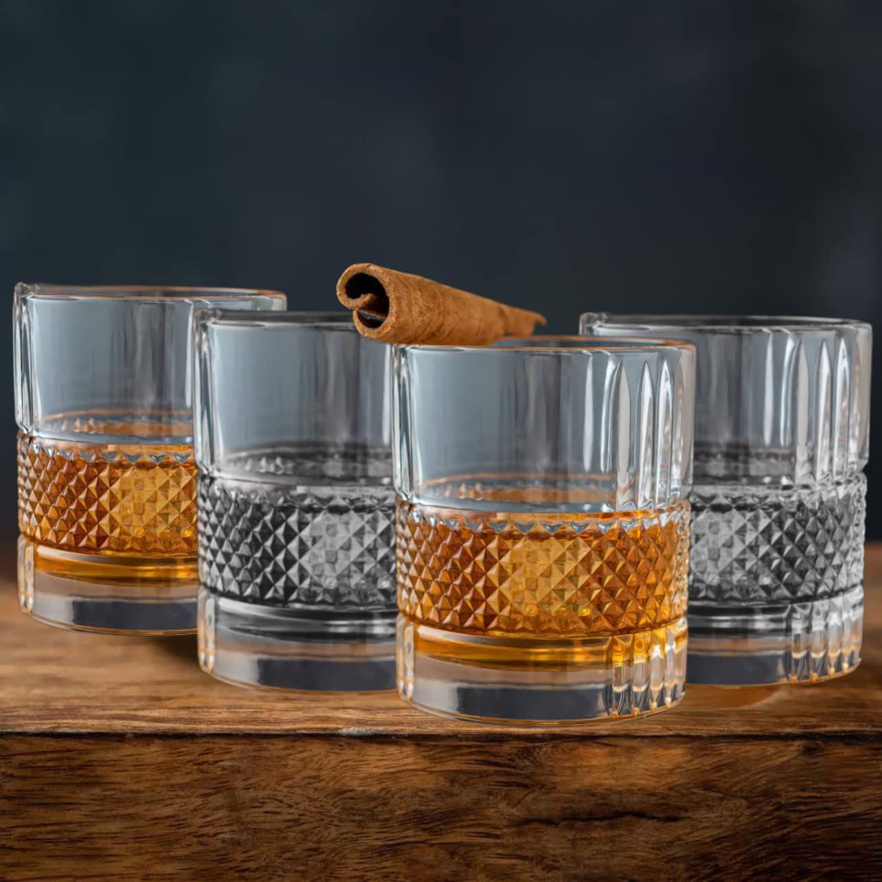 Vintage Whiskey Glass Set of 4