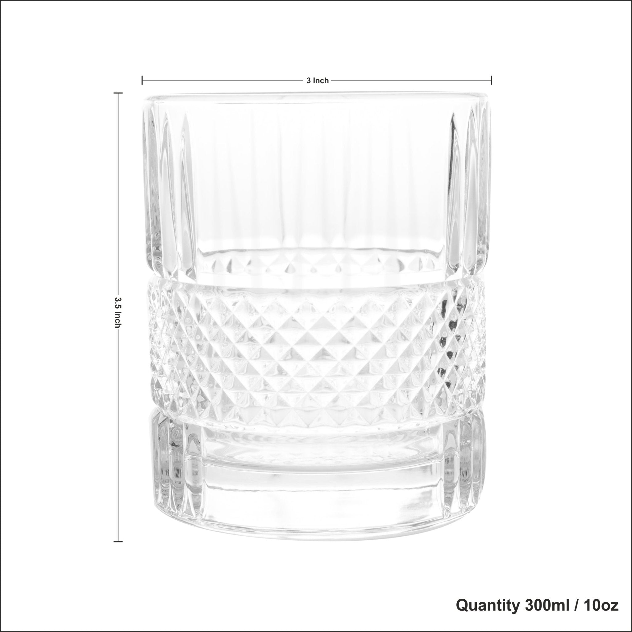 Whiskey Glass Quantity 300ml/ 10oz