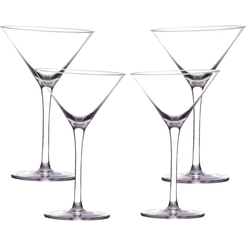 Crystal Clear Martini Glass Gift Set of 4