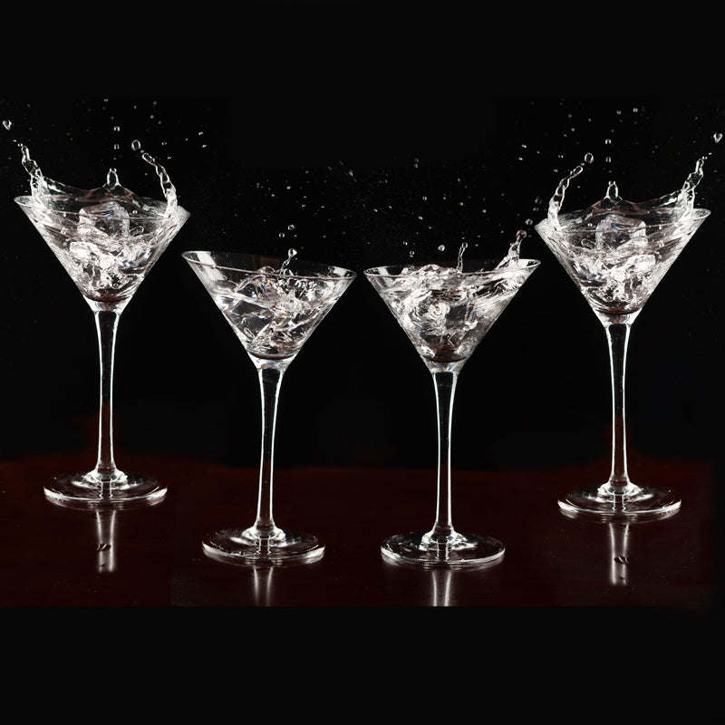 Crystal Clear Martini Glass Gift Set 